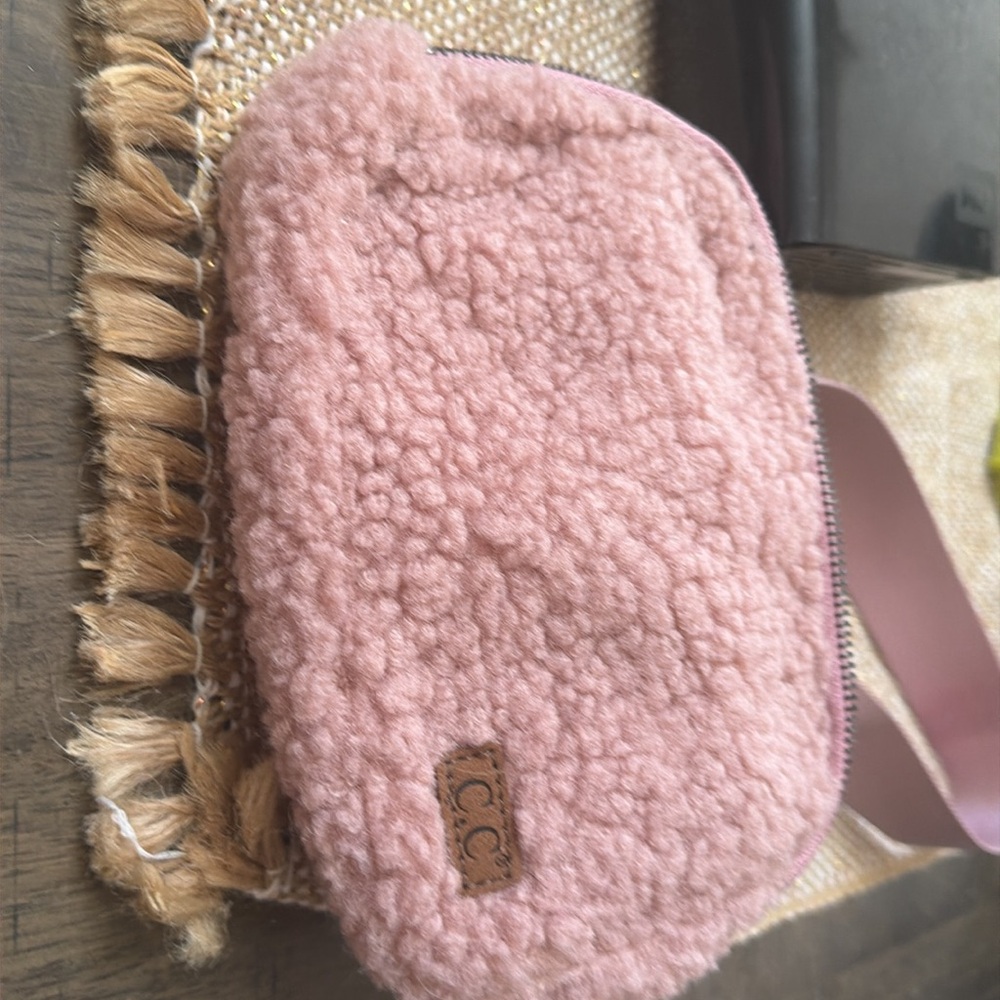 CC Sherpa Fanny Pack or Crossbody purse